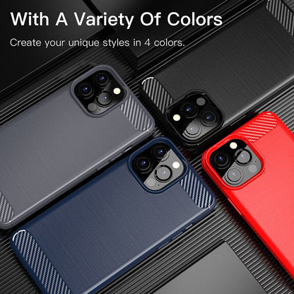 For Cover  15 Pro Max Case for  15 Pro Cover Capas Carbon Fiber Case for  7 8 plus 12 13 14 15 Pro Max Fundas