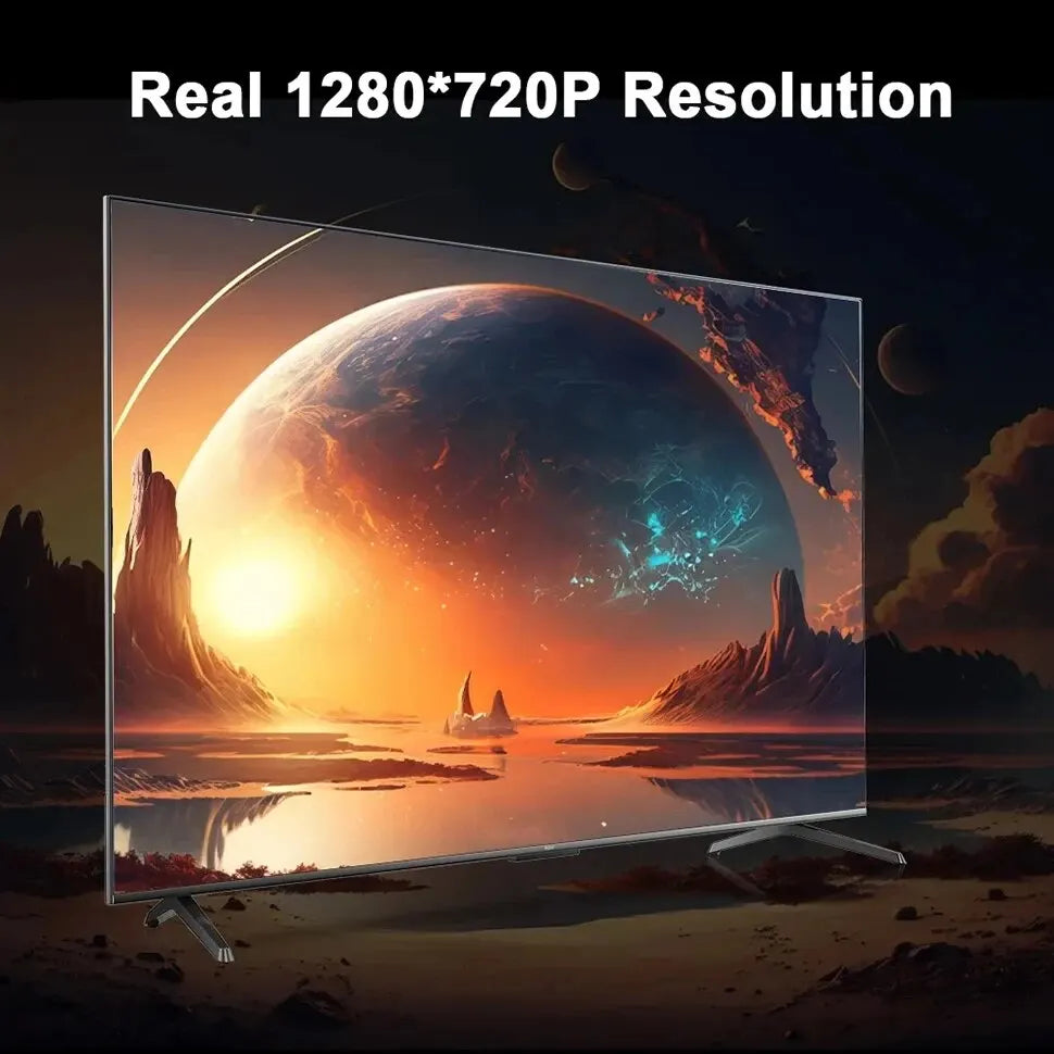 Projector Hy300 4K Android 11 Dual Wifi6 200 ANSI Allwinner H713 BT5.0 1080P 1280*720P Home Cinema Outdoor Projetor