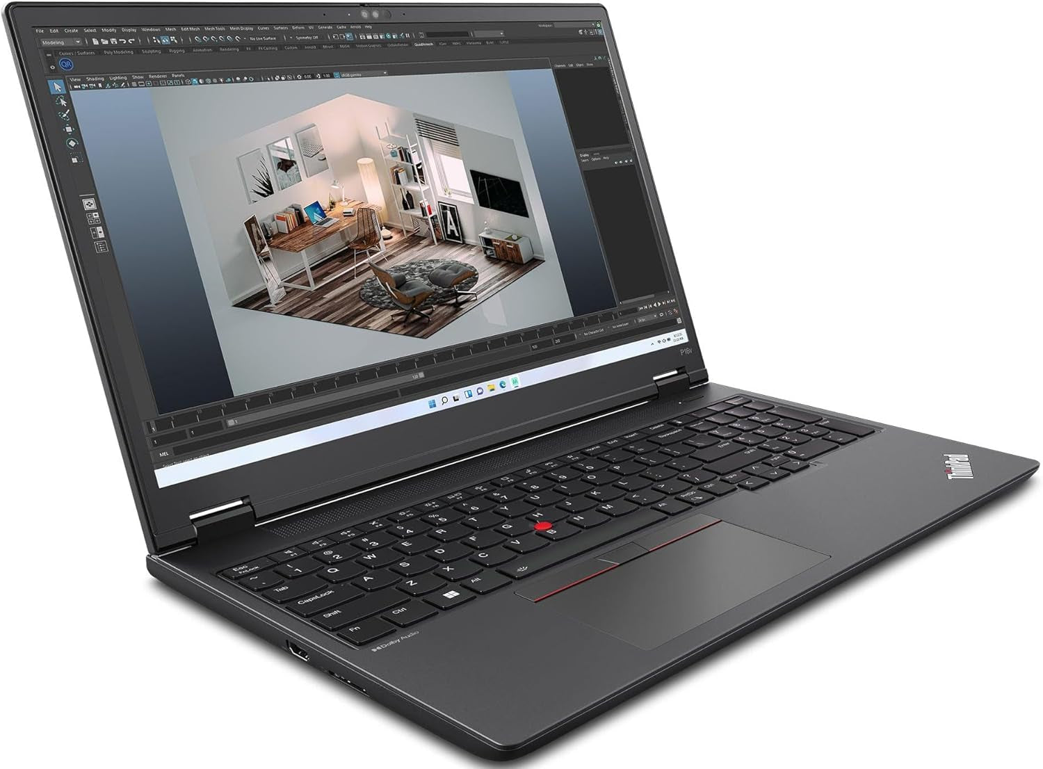 Thinkpad P16S Gen 1 16.0" IPS Workstation Laptop (Intel I7-1260P 12-Core, 32GB RAM, 1TB Pcie SSD, T550, 60Hz WUXGA (1920 X 1200), Fingerprint, Wifi, Win 10 Pro) W/Dockztorm Hub