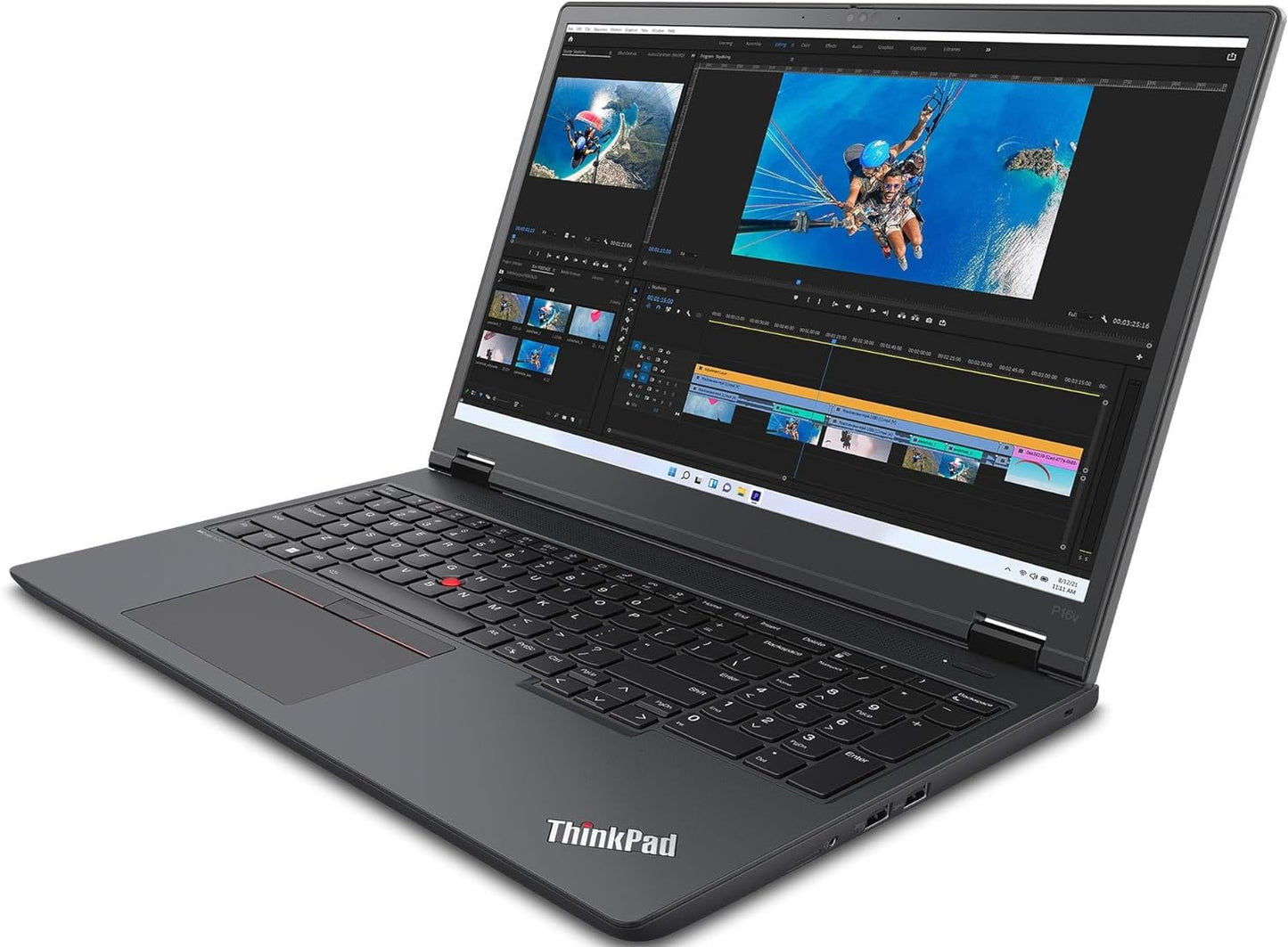 Thinkpad P16S Gen 1 16.0" IPS Workstation Laptop (Intel I7-1260P 12-Core, 32GB RAM, 1TB Pcie SSD, T550, 60Hz WUXGA (1920 X 1200), Fingerprint, Wifi, Win 10 Pro) W/Dockztorm Hub