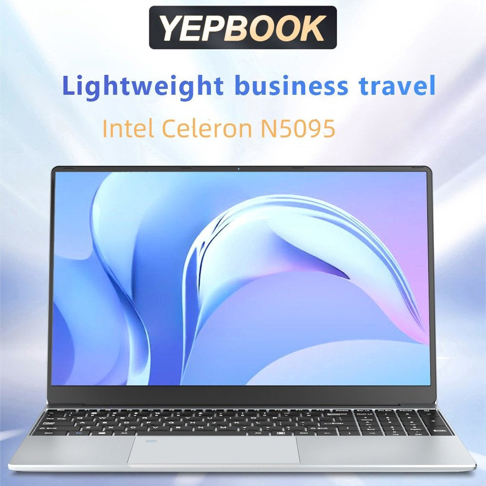 Yepbook 15.6In Laptop,8Gb RAM, 256GB SSD, Intel Celeron N5095, Windows 11 Pro Laptops Computers, Cooling System,38000Mwh Battery, Fingerprint