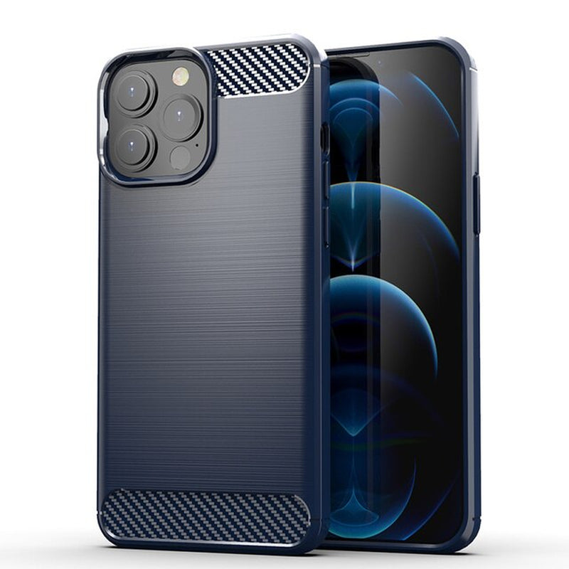 For Cover  15 Pro Max Case for  15 Pro Cover Capas Carbon Fiber Case for  7 8 plus 12 13 14 15 Pro Max Fundas