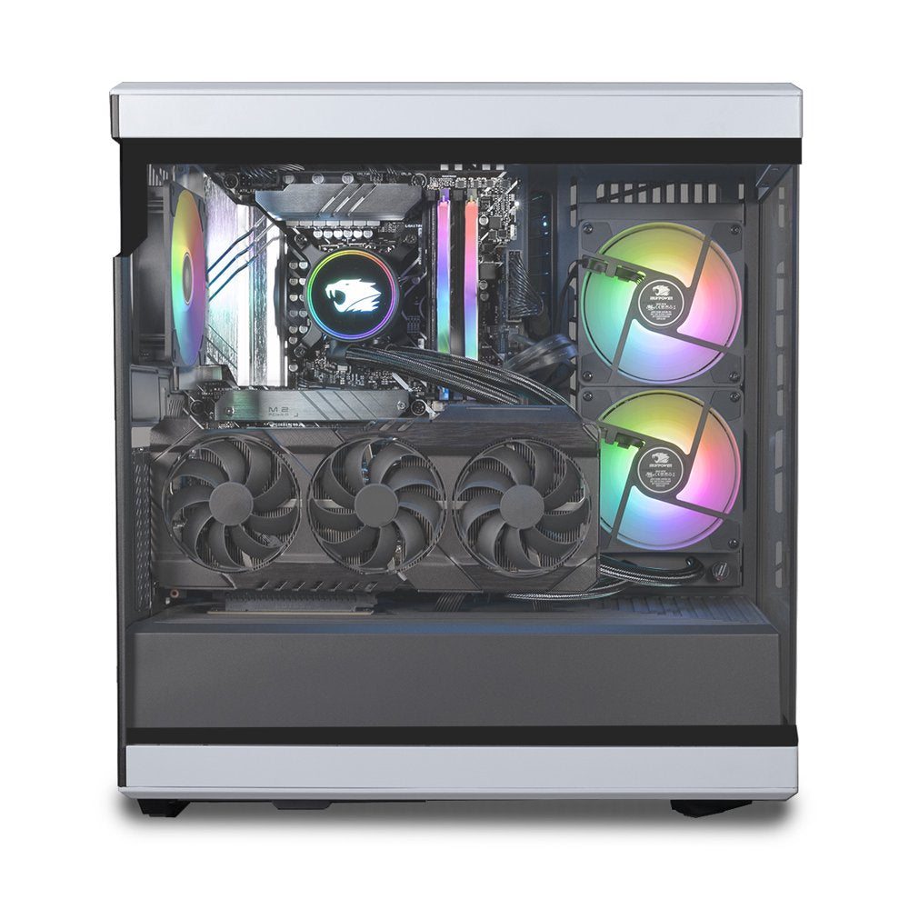 Y40 PRO White Gaming Desktop PC - Intel Core I7 14700F - NVIDIA Geforce RTX 4070 12GB - 32GB DDR5 RGB - 2TB Nvme