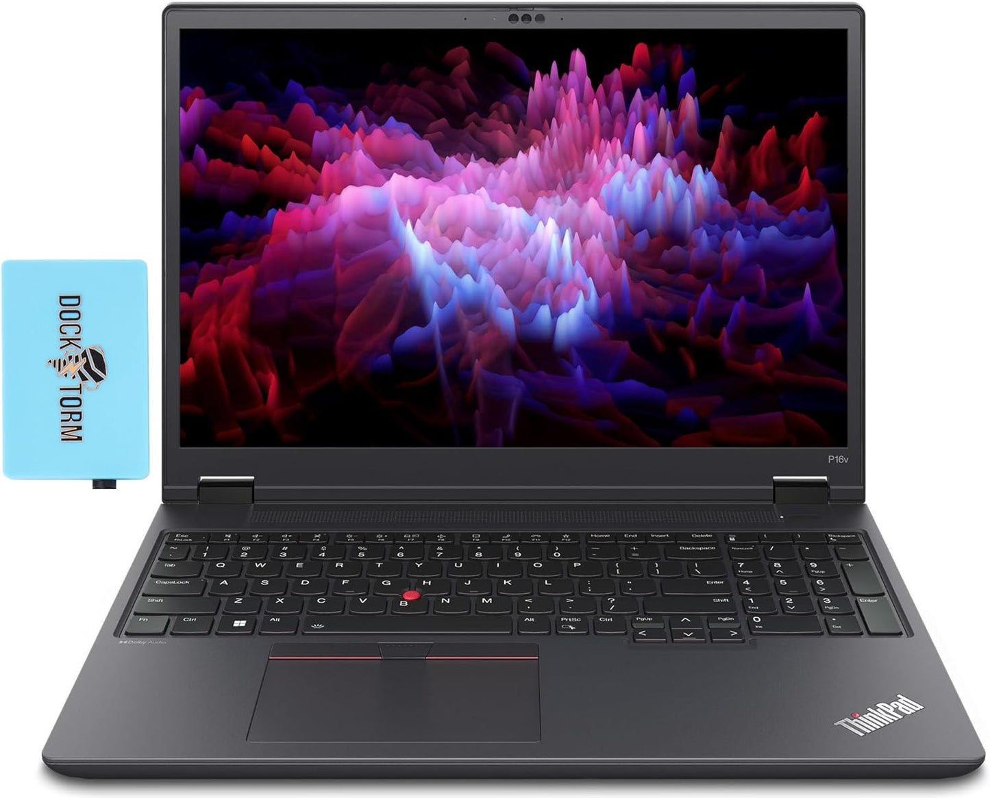 Thinkpad P16S Gen 1 16.0" IPS Workstation Laptop (Intel I7-1260P 12-Core, 32GB RAM, 1TB Pcie SSD, T550, 60Hz WUXGA (1920 X 1200), Fingerprint, Wifi, Win 10 Pro) W/Dockztorm Hub